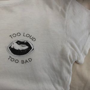 Brandy Melville Graphic Crop Tee